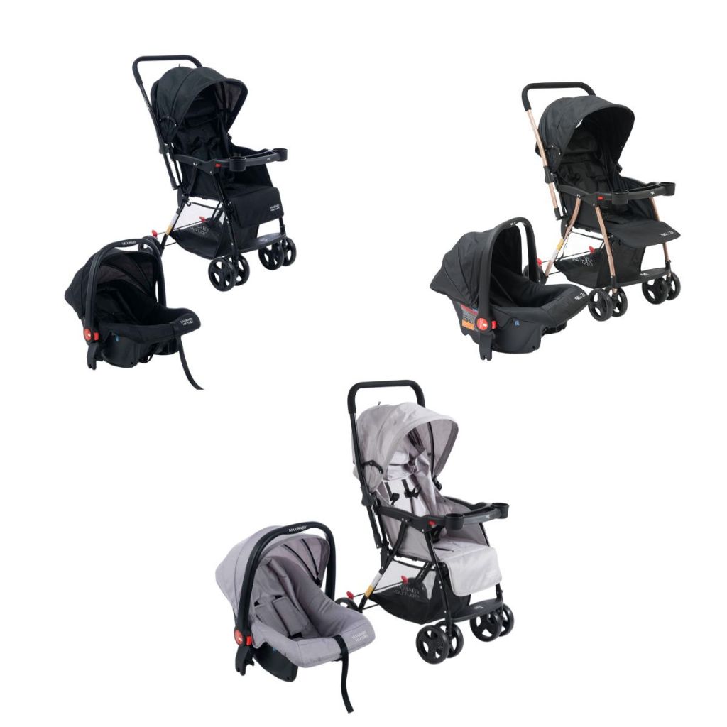 Carrinho de Passeio com Bebê Conforto 2 em 1 Trav