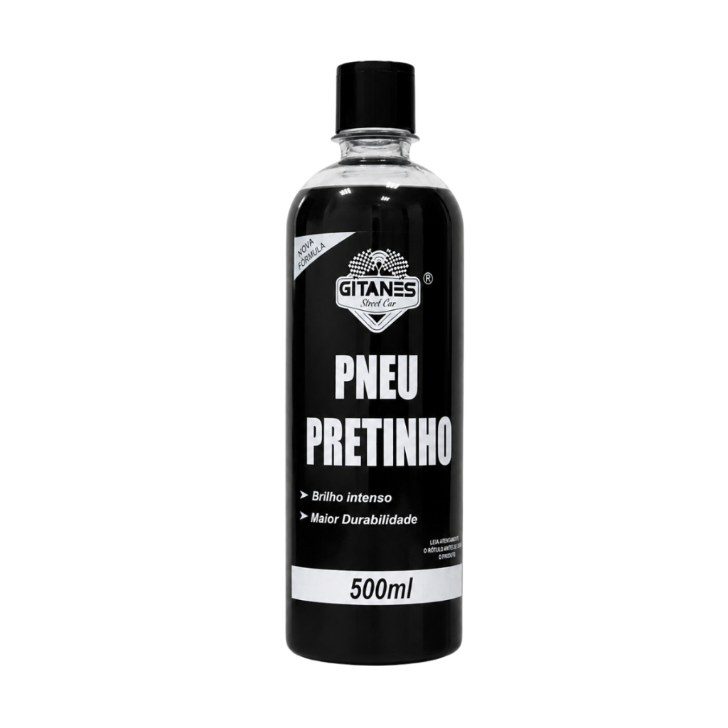 Pretinho Para Pneu Automotivo 500ml Brilho Intenso