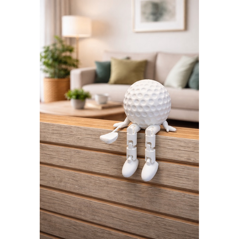 Boneco Bola de Golfe Decorativo Articulado | Decor