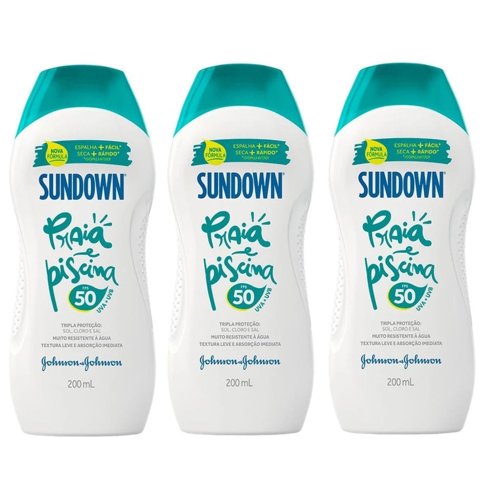 Kit 3 Protetores Solar Sundown Corpo/Rosto fps50 2