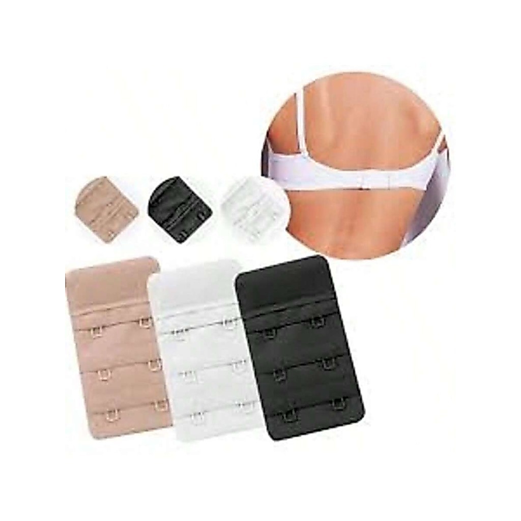 Kit 03 extensor de sutiã prolongador de soutien t