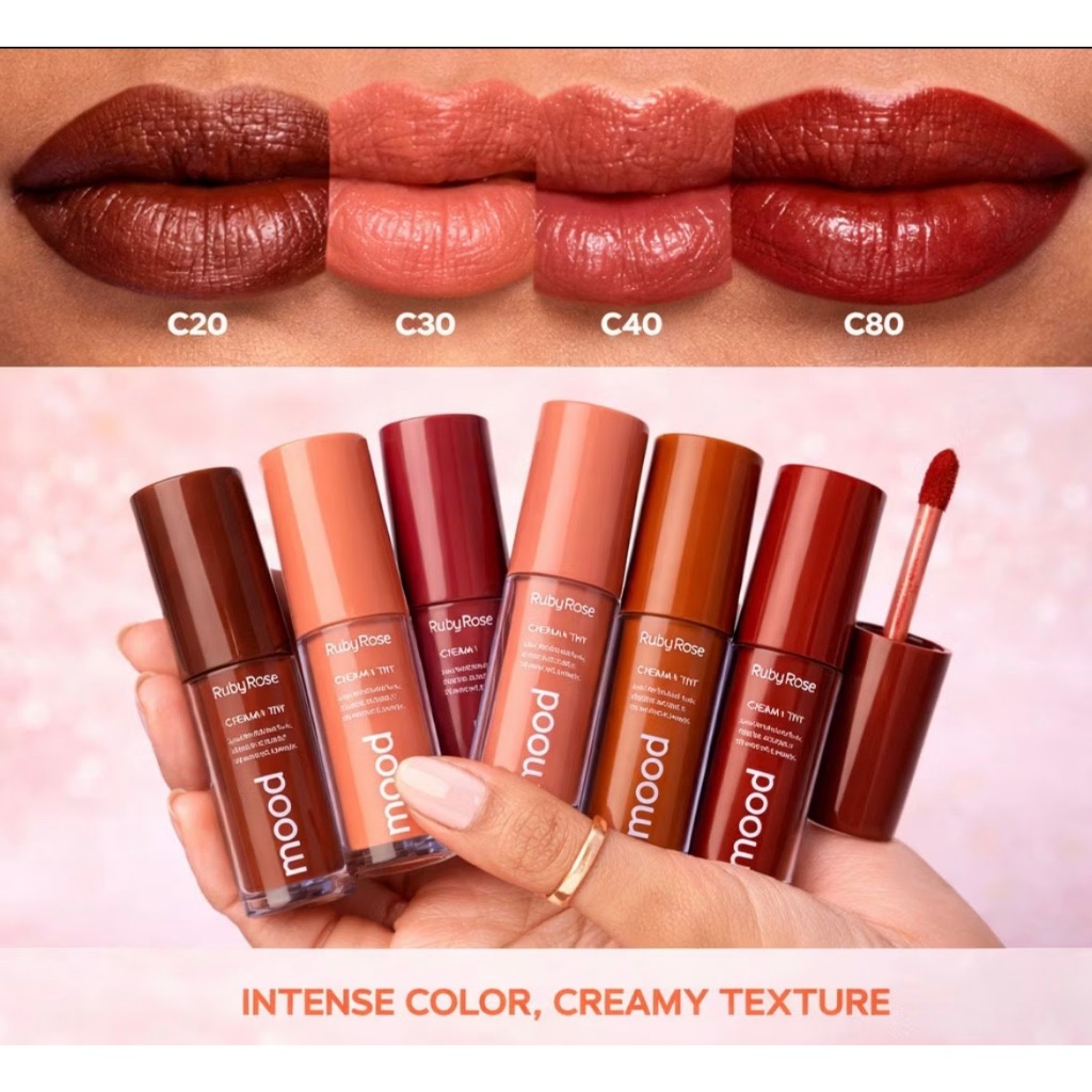 Cream Tint olhos+boca+bochechas 3 em 1 Ruby Rose 4