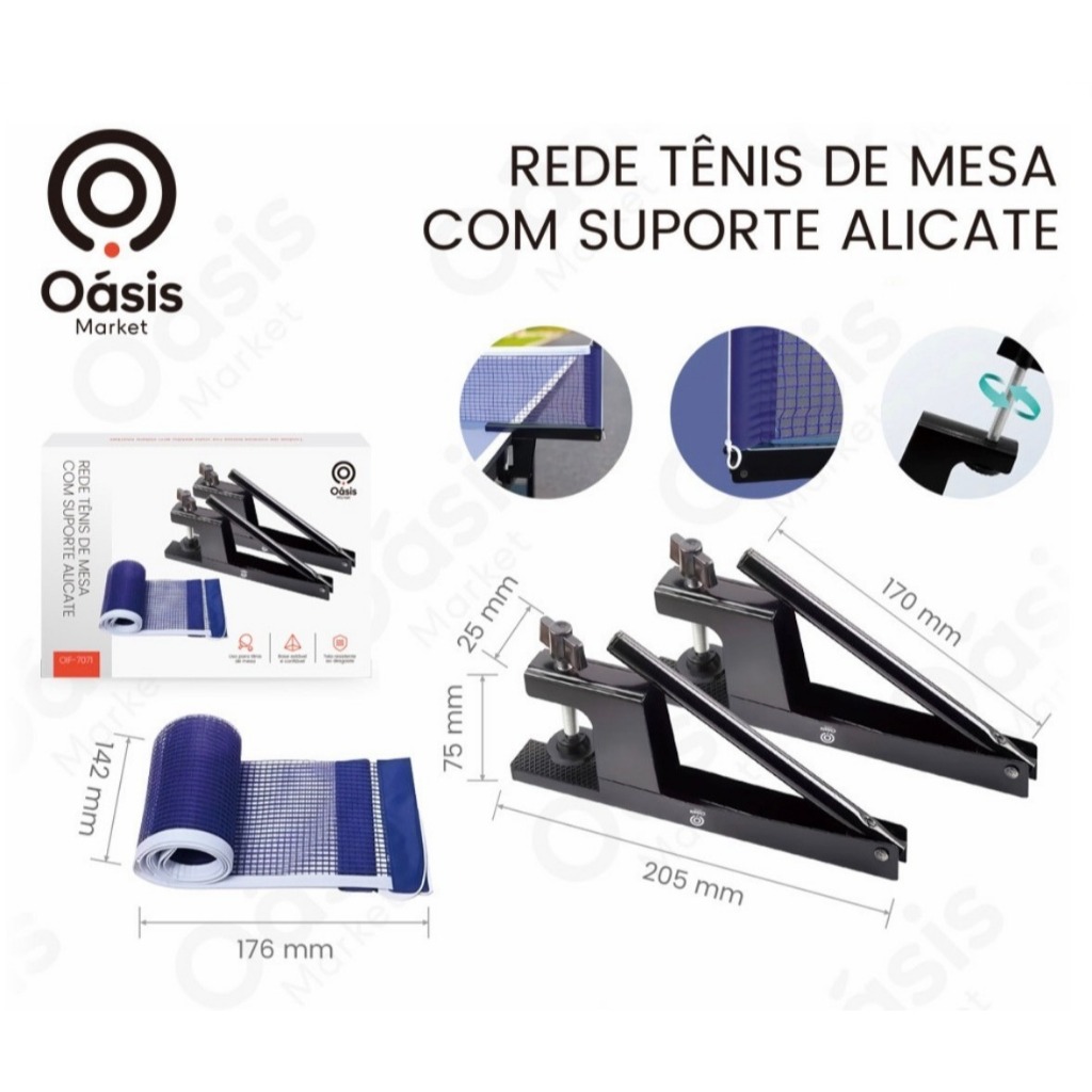 Rede De Tênis De Mesa Em Ferro Ping Pong Portáti