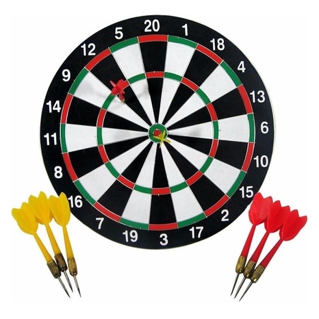 Jogo De Dardos Profissional 40cm Kit Alvo Com 4 Da