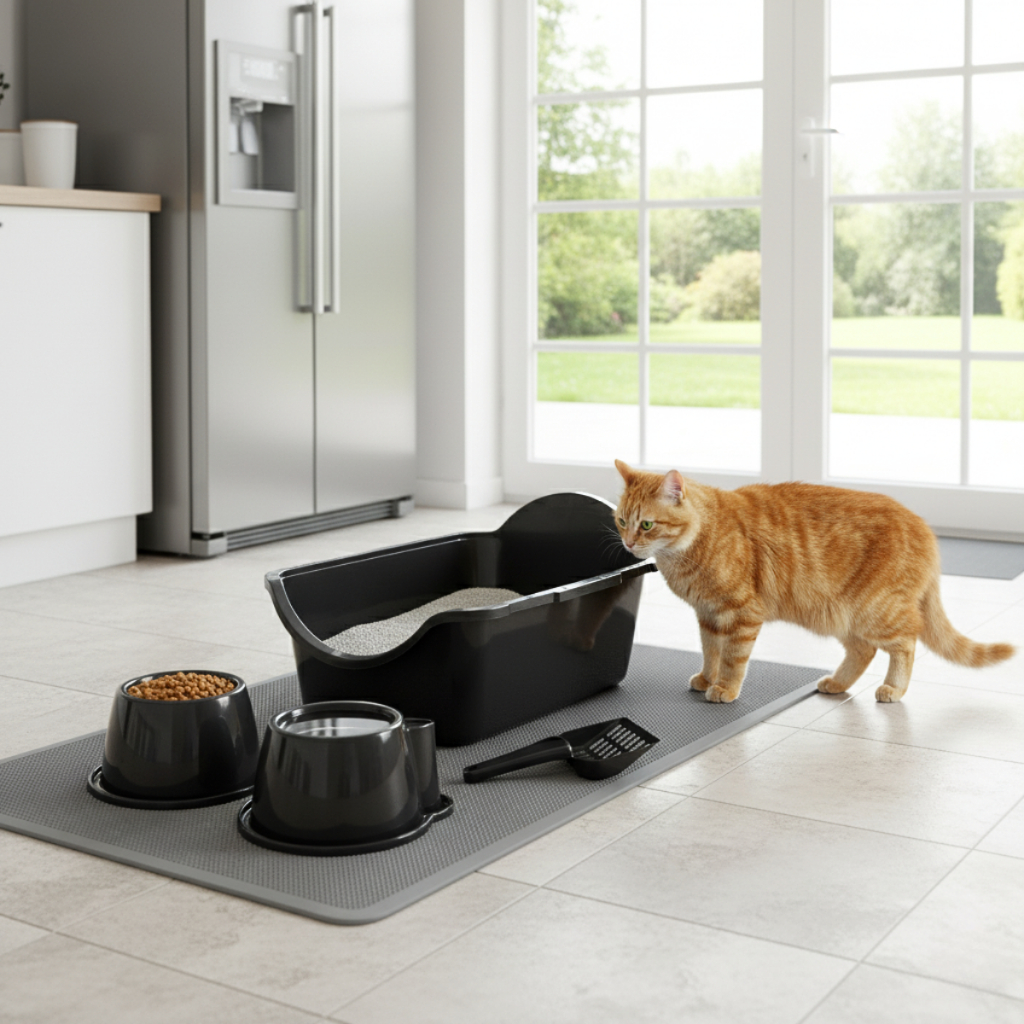 Kit Caixa Areia Gatos Pet Grandes Banheiro Sanitar