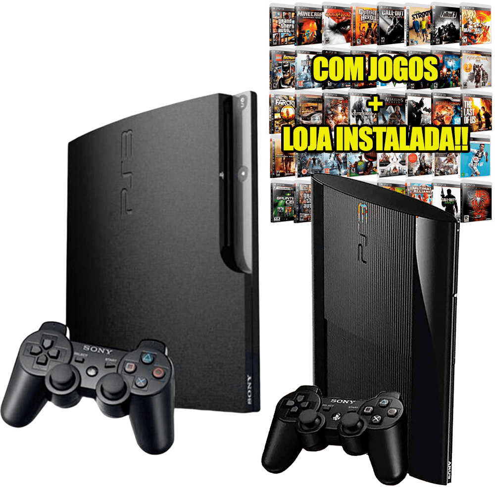 Playstation 3 PS3 Slim ou Super Slim HEN 500Gb com