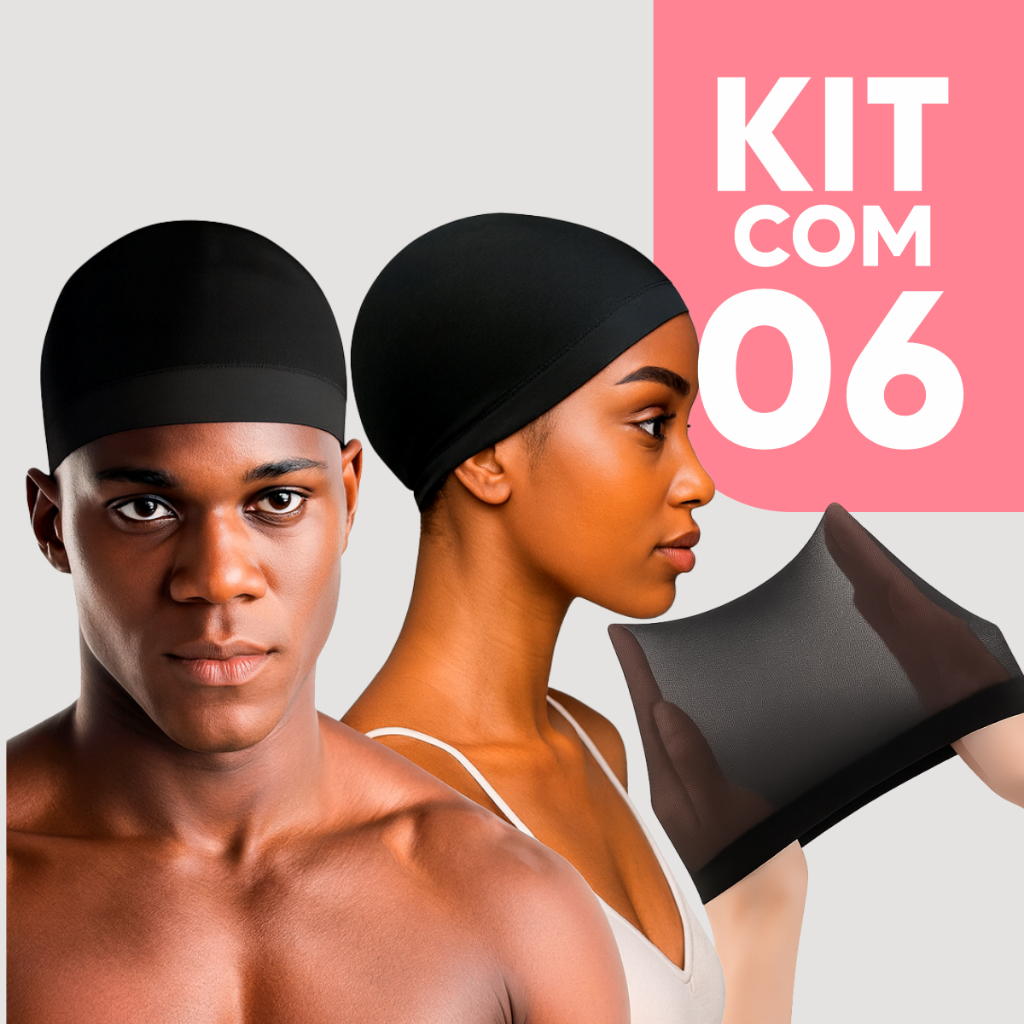 Kit Touca Nero Anti Frizz para Dormir  Alisa e Pro