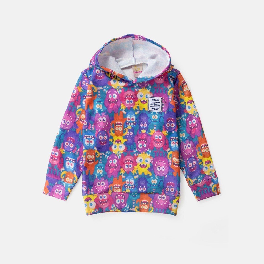 Blusão Molecotton Infantil Monstrinhos Multicolor