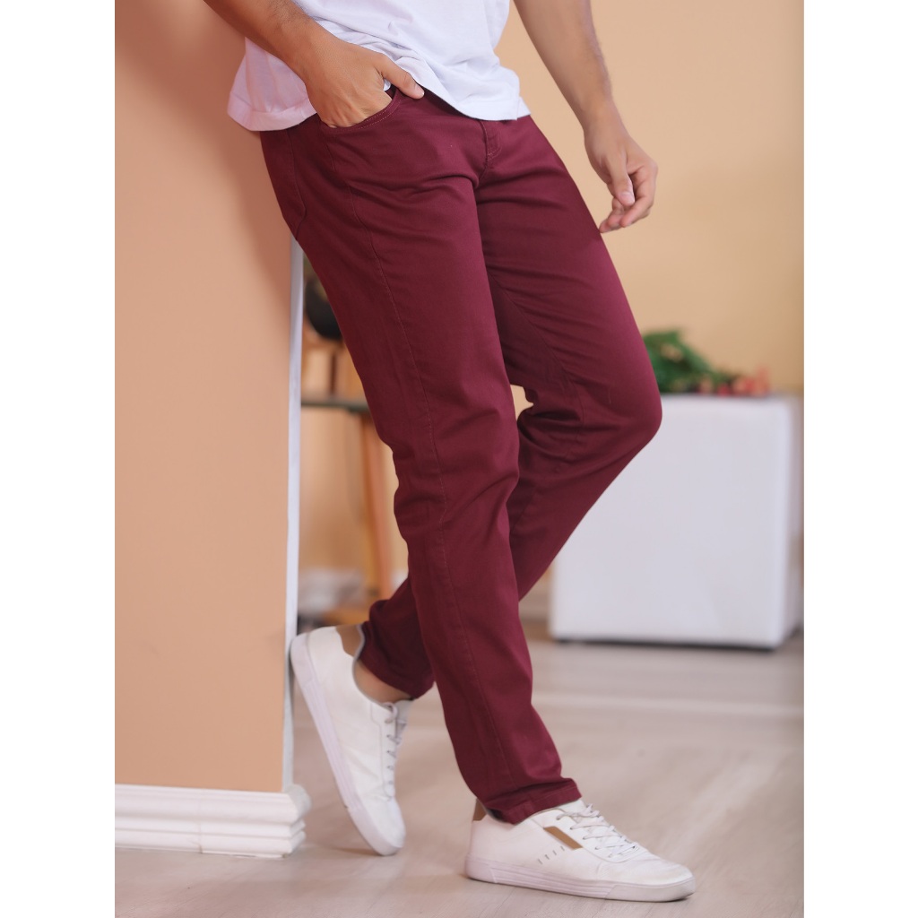 Calça Sarja Masculina Slim Básico