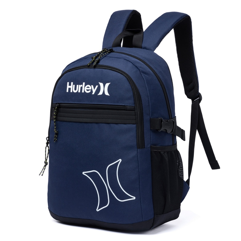 Mochila Bolsa Hurley Azul Casual Faculdade Trabalh