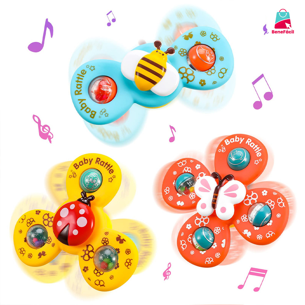 Kit 3 Brinquedo Sensorial para Bebê – Vento