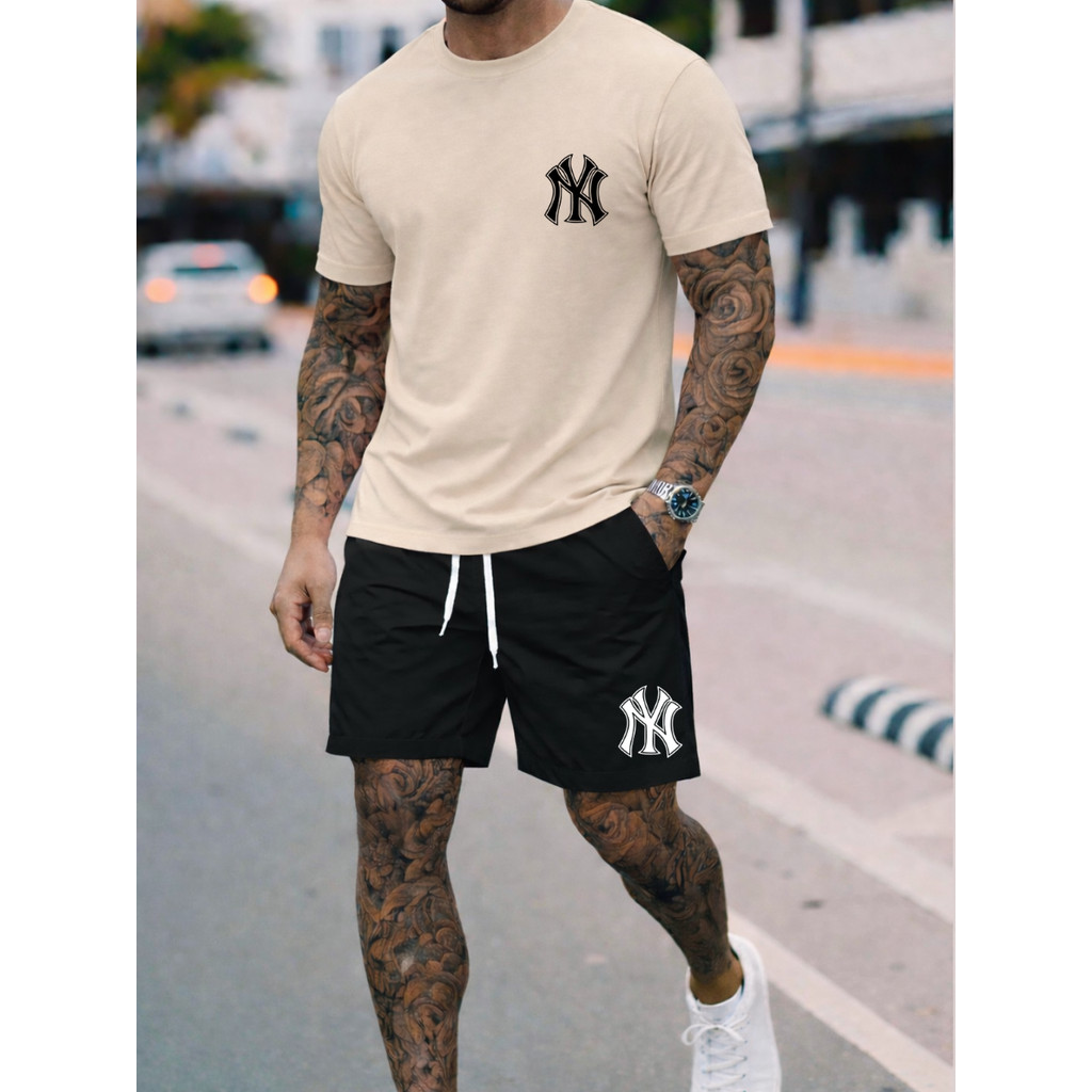 Kit Camisa Lisa Algodão Short Tac Tel  Minimalist