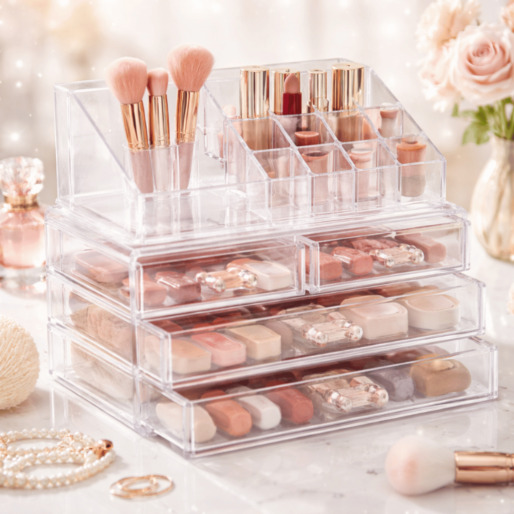 Organizador Acrílico 4 Gavetas Make e Cosméticos