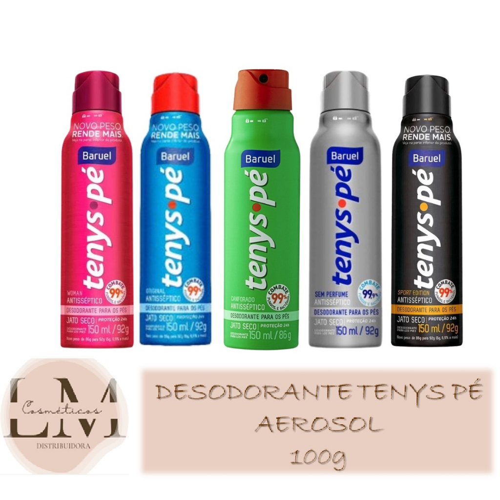 Desodorante Para os Pés Tenys Pé Baruel Jato Sec