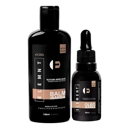 Kit Balm E Óleo Para Barba Hidratante Profissiona