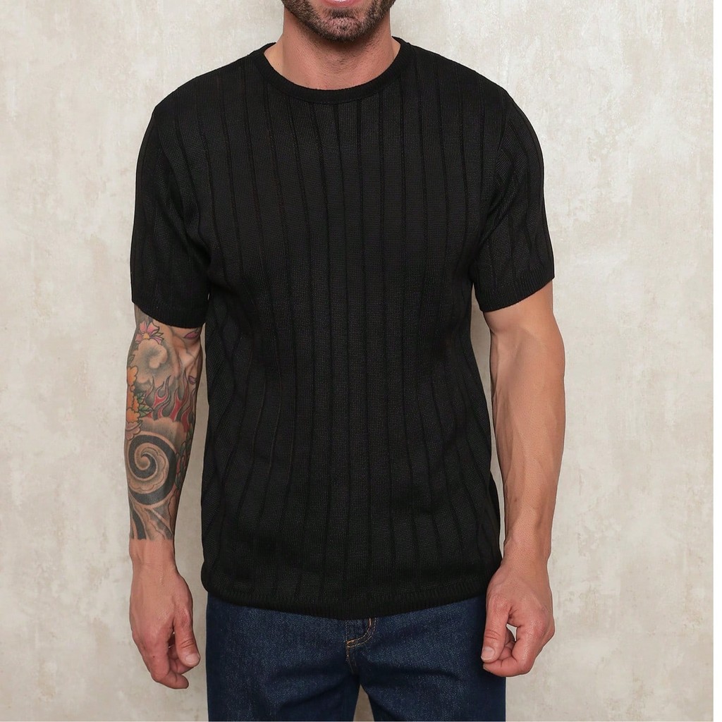camiseta Suéter de Manga Curta Casual de Verão d