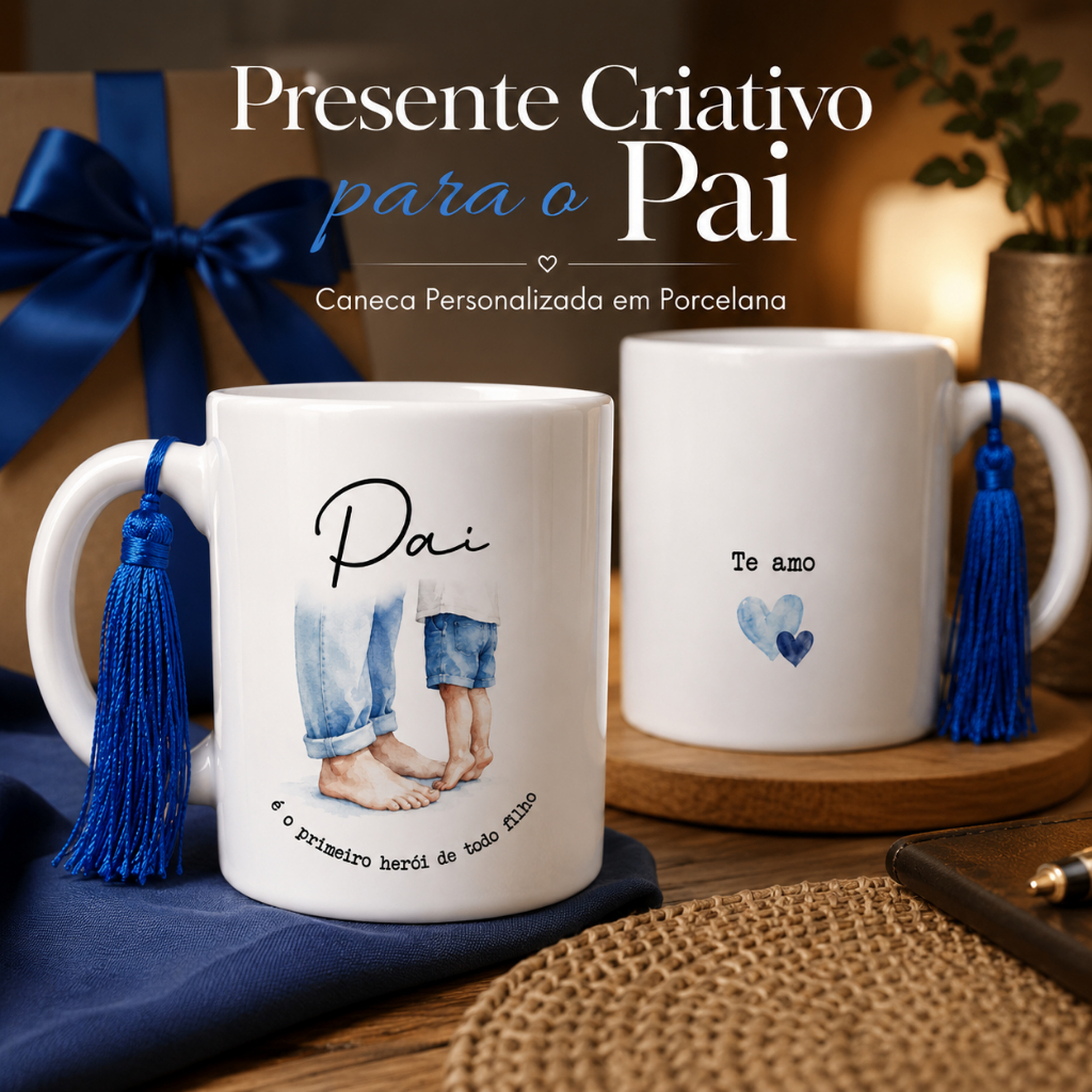 Caneca Dia dos Pais xícara Personalizada Presente