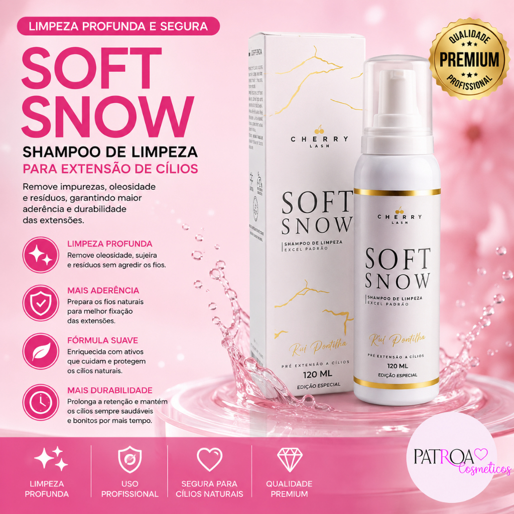 Mousse De Limpeza Cherry Soft Snow Extensão De C�