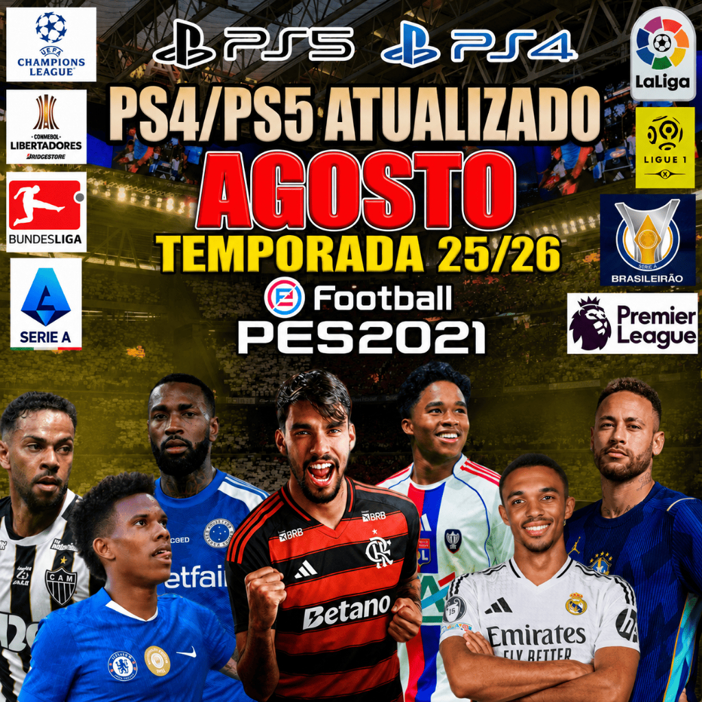 Futebol 2026 p/ PeS 2021de Ps4 e Ps5