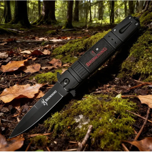 Canivete Semi Automático Corta Corda Caça e Pesc