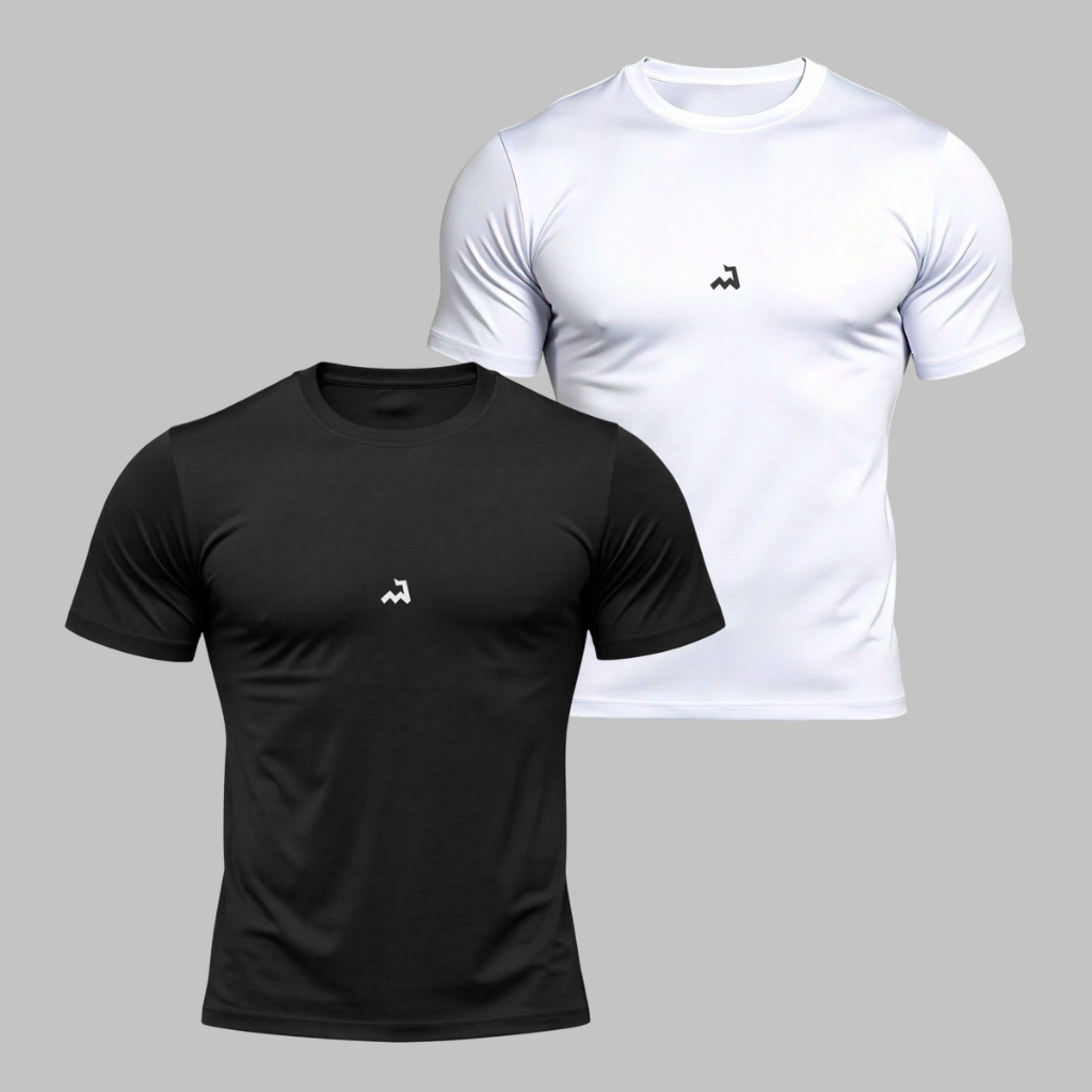 Kit 2 Camiseta Dry Fit Masculina Fitness Academia 