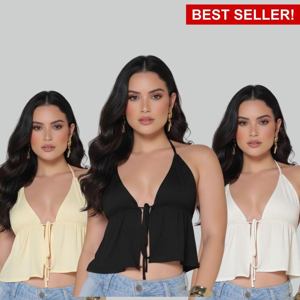 Cropped Feminino Estilosa Top Blusinha de Alcinha 
