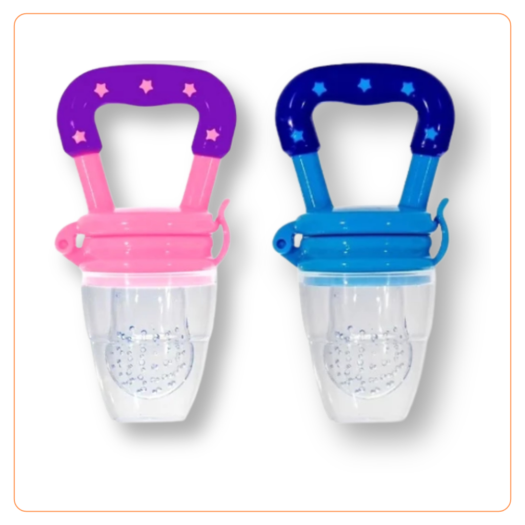 Mordedor Chupeta Alimentadora Bebê Silicone Porta