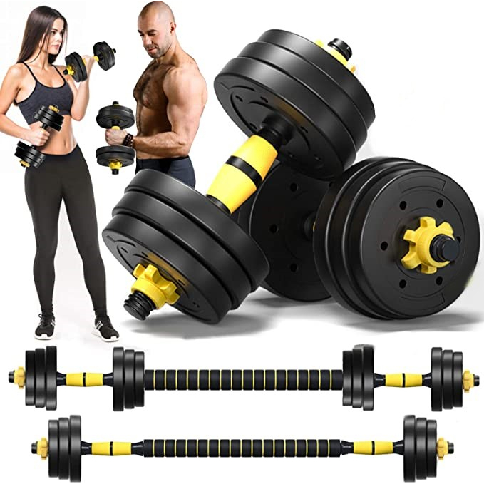 Kit de Halteres Treino 20 Kg Bonafit 3 em 1 Muscul