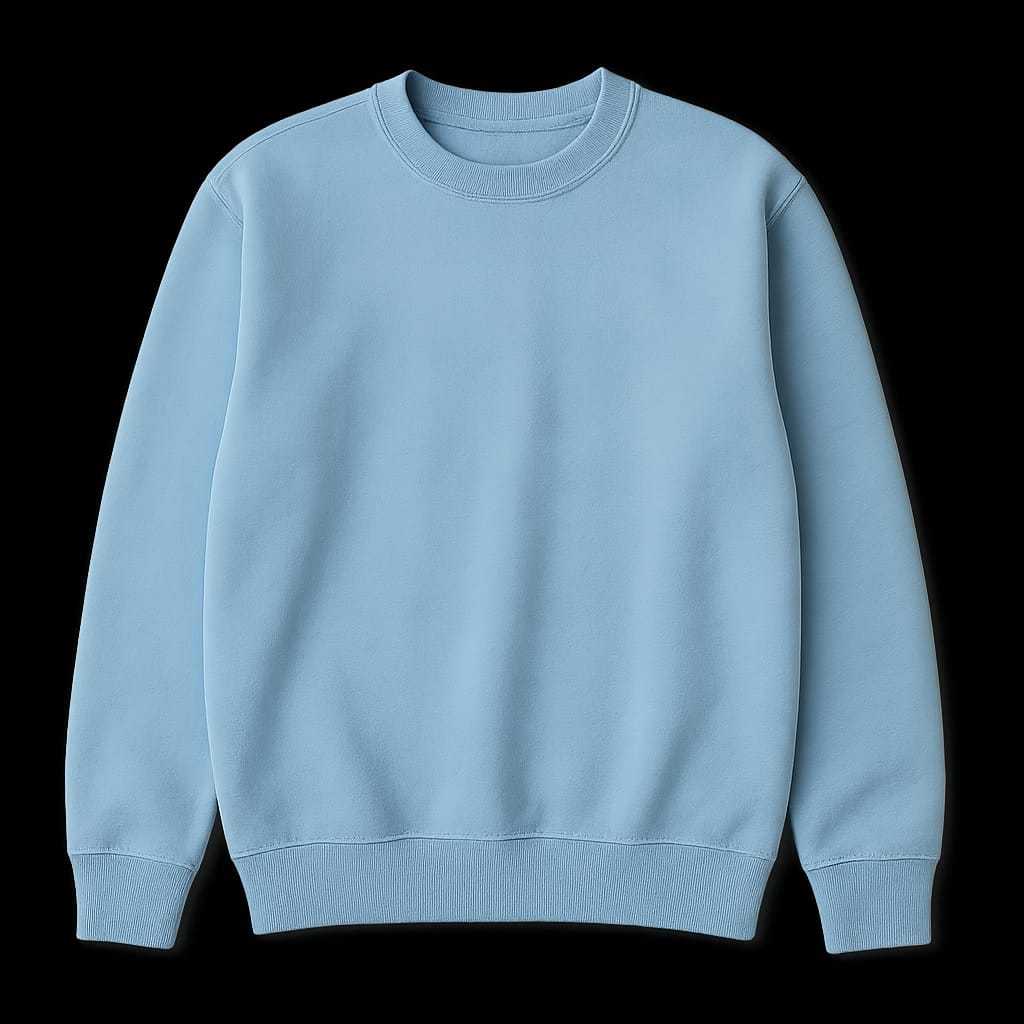 Moletom Unissex Gola Careca Flanelado Azul BEBÊ  
