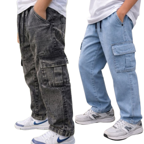 CALÇA JEANS STREETWEAR SKATISTA DE MENINO DO 2 AO