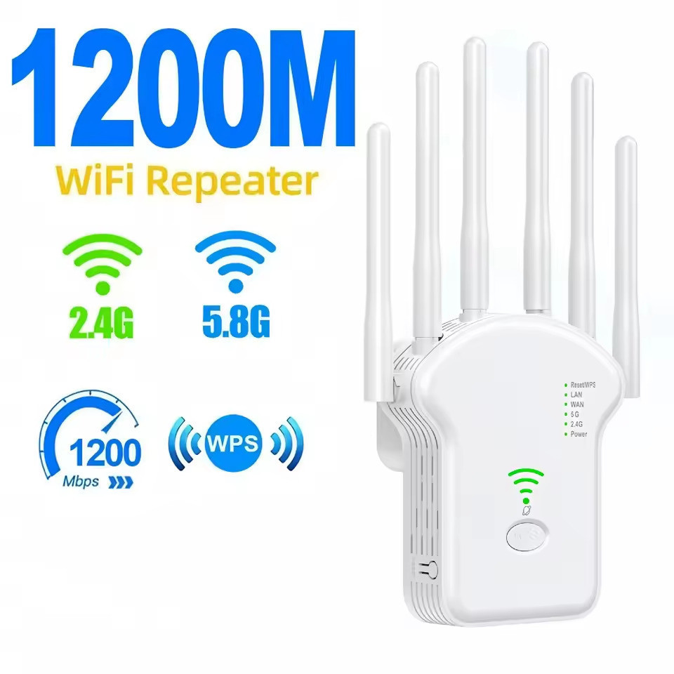 Repetidor Wifi 2800m 6 Antenas Roteador Amplificad