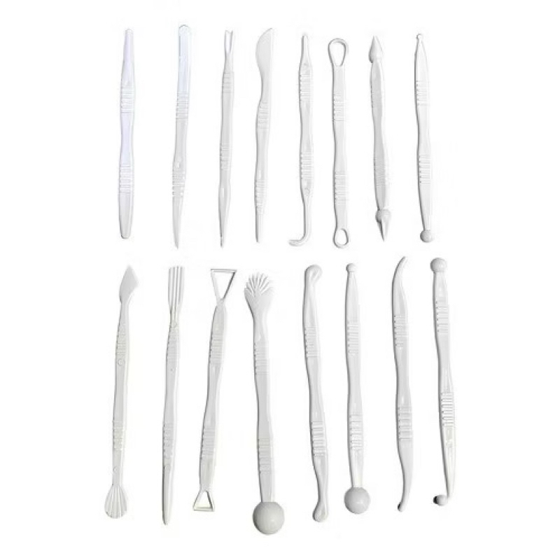 Kit Estecas 16 Peças Estecas  Brancas – 32 