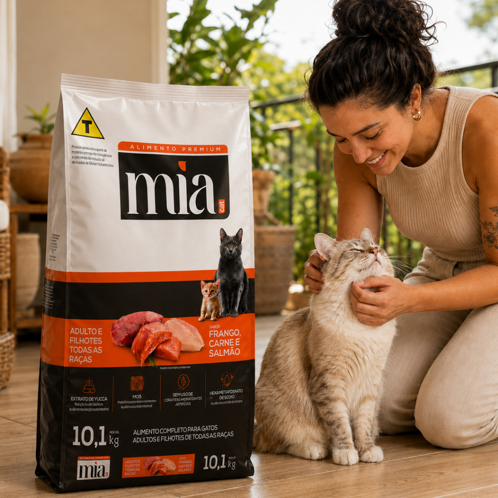Ração Gato 10kg Filhote Adulto Mia Cat Premium 2