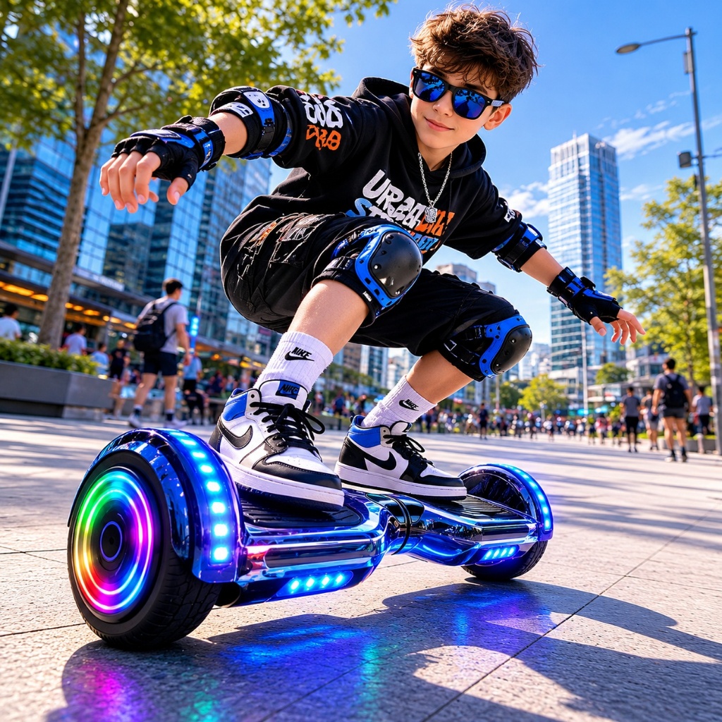 Hoverboard Elétrico Bluetooth LED 6.5 Infantil Ad