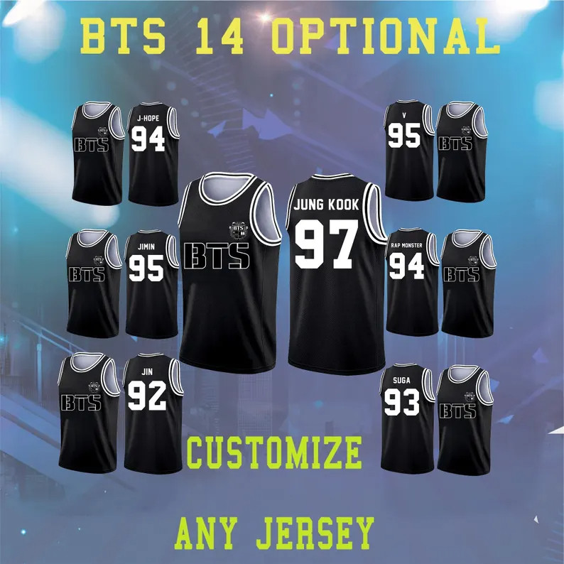 Camisa De Basquete BTS Personalizada , Concerto Kp