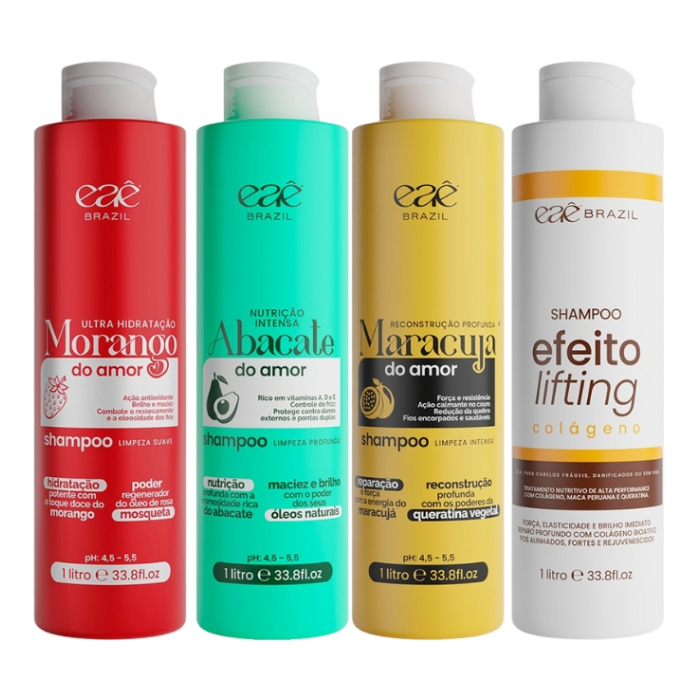 Shampoo De Tramento 1L Morango Do Amor | Abacate |