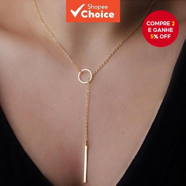 Joias Da Moda Punk  Colar Curto Minimalista Com C�
