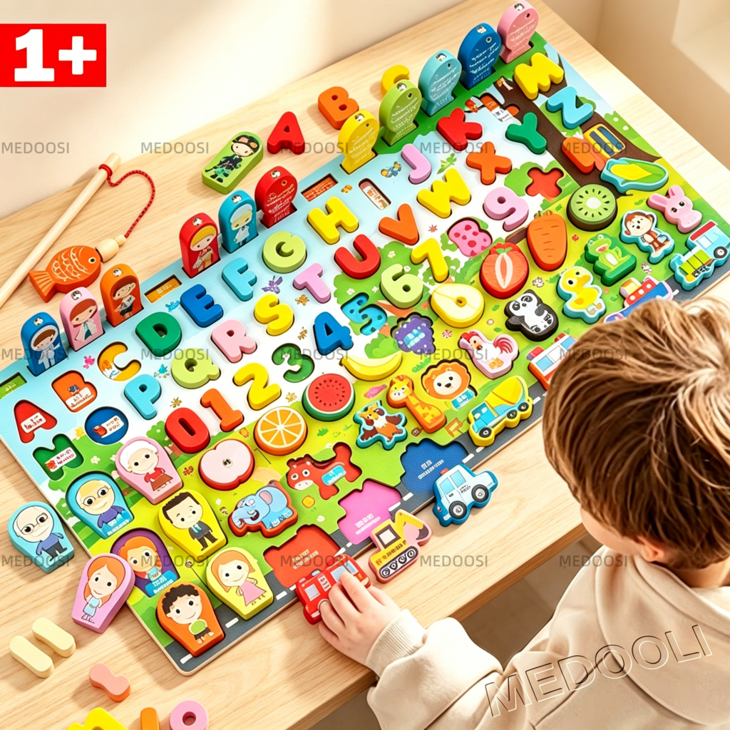 Brinquedo magnético montessori /Quebra-cabeça al