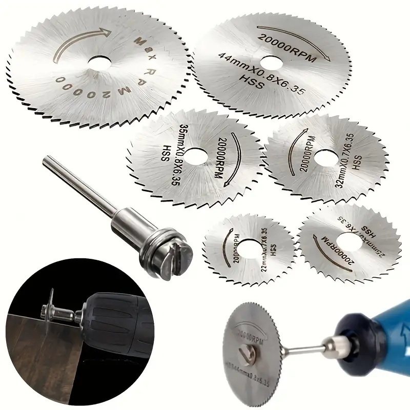 Kit Jogo Mini Serra Circular Disco Para Madeira La
