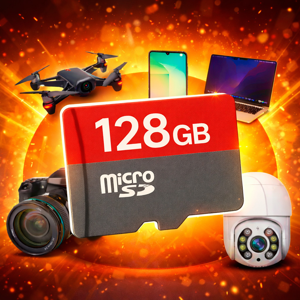 Cartão De Memória 128 Gb Para Câmeras Wi-fi Dro