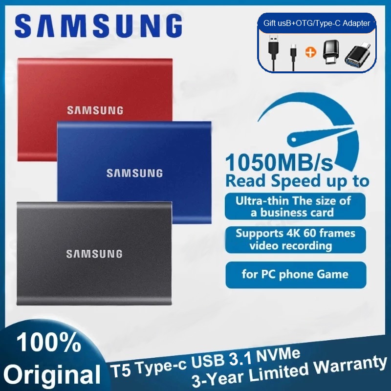 Original SAMSUNG SSD Externo 2TB-16TB De Transfer�