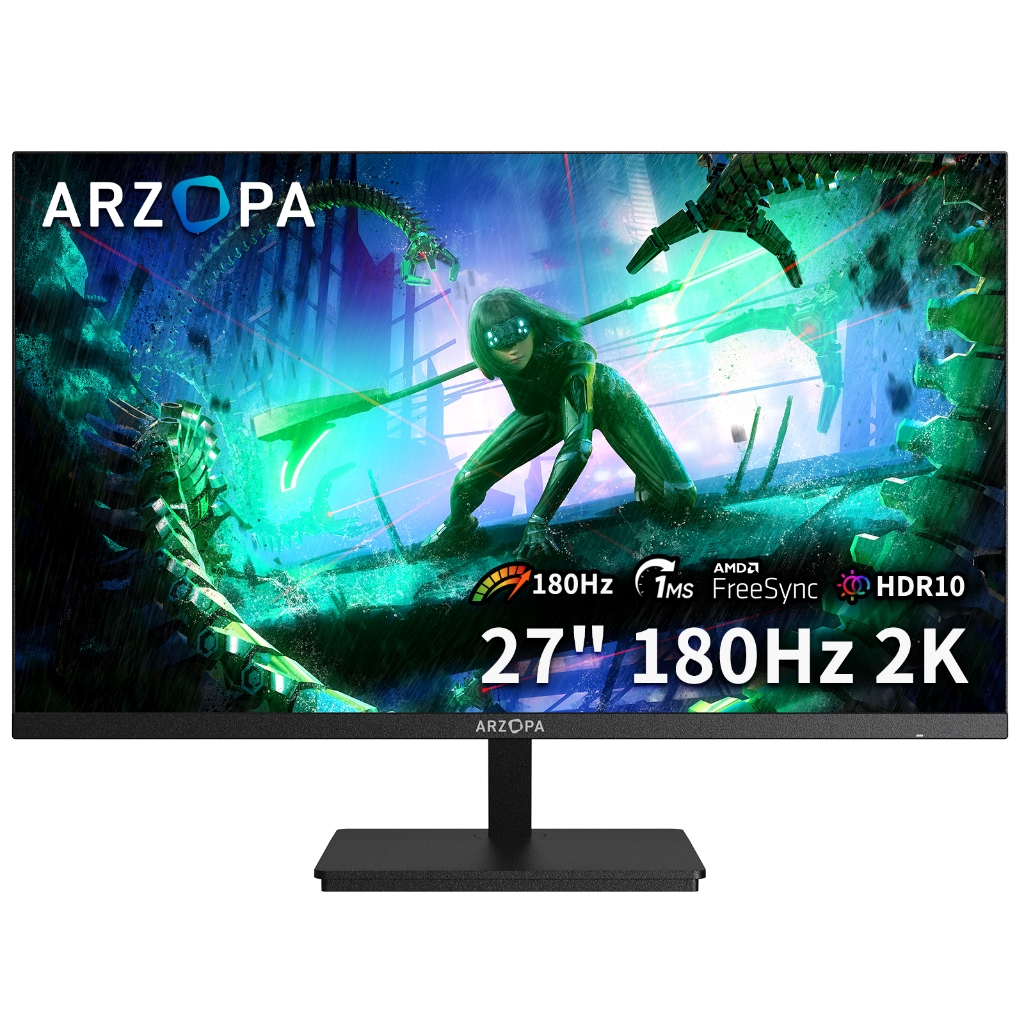 Monitor Gamer ARZOPA M1RC, 27 2K QHD 180Hz IPS, 1m