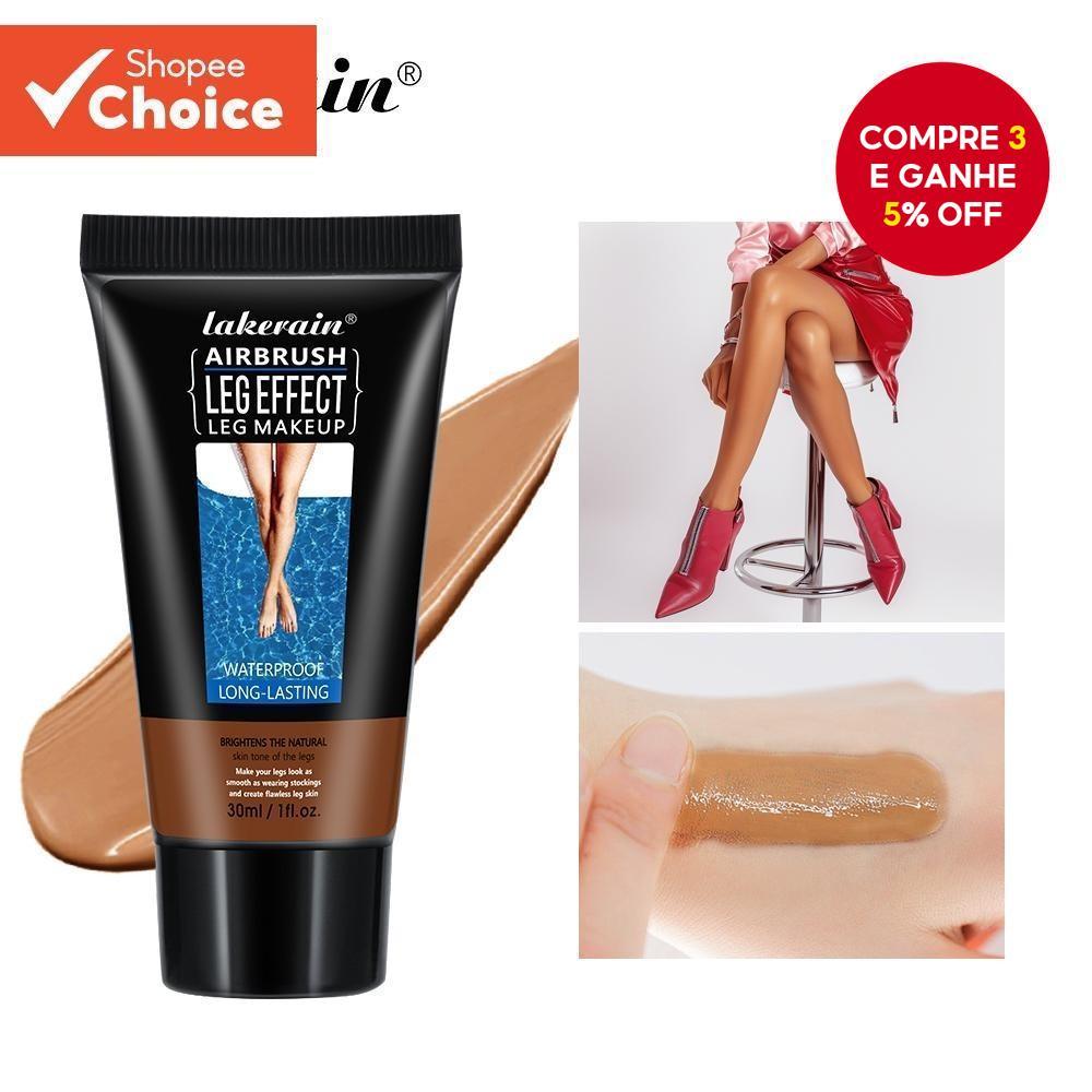 Lakerain Leg Makeup Concealer Creme Bronzeador Par