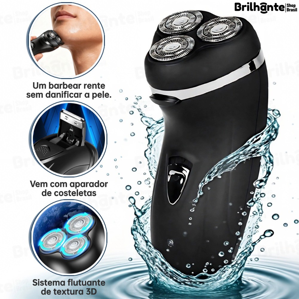 Máquina De Barbear Masculina Recarregável 220V 4