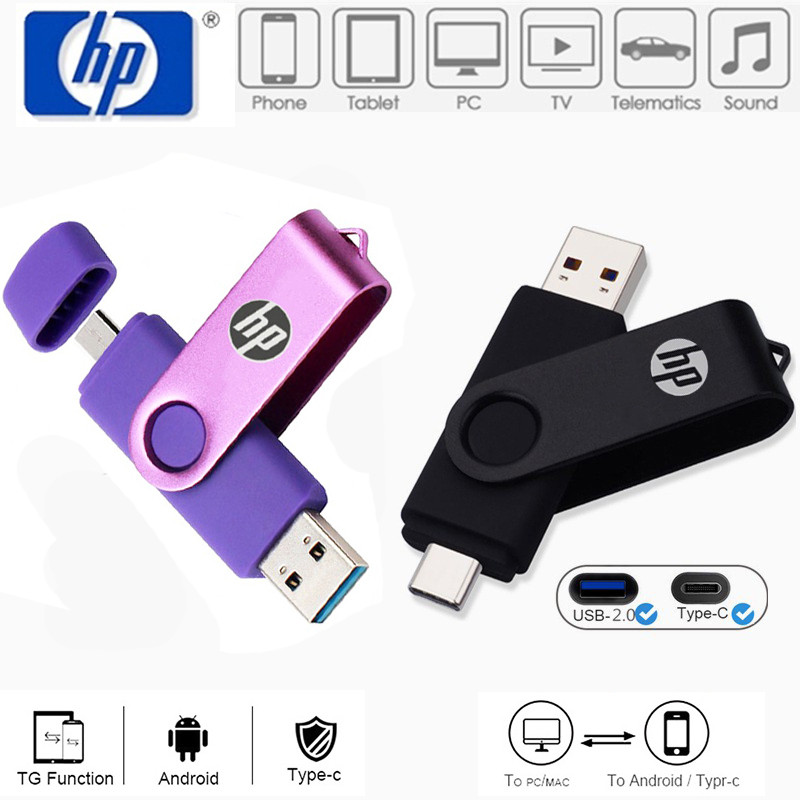 Pen Drive Tipo c/Micro OTG De Alta Velocidade 64GB