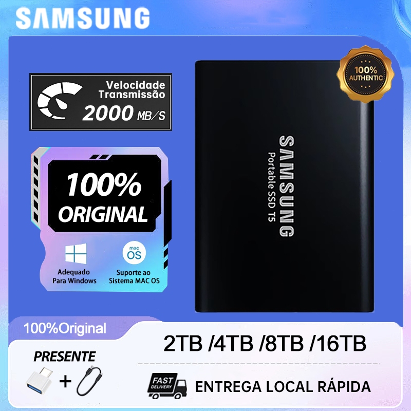 SAMSUNG Original Externo Hd 2TB 4TB 8TB 16TB USB 3