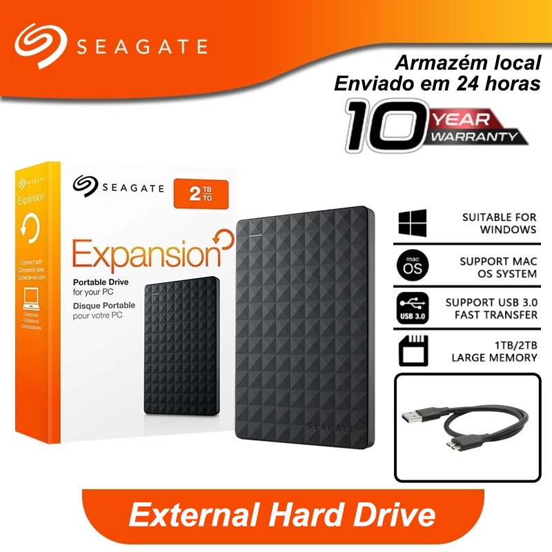 Seagate Disco Rígido Hd Externo Original Grande C
