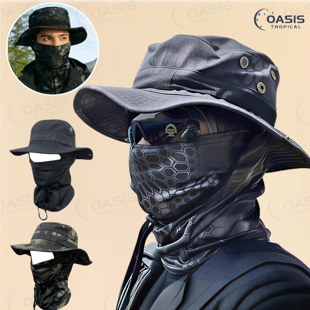 Boonie Chapéu Balaclava Terno Dobrável Macio Pro