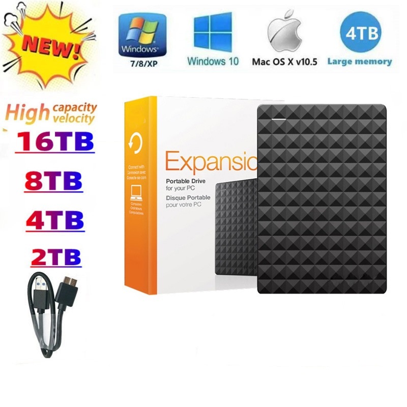 Seagate Hd Externo 1TB-16TB Expansão USB 3.0 Disc