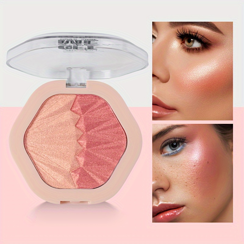 Paleta De Blush 2 Em 1 FAYRE GOLD-Iluminador E Con